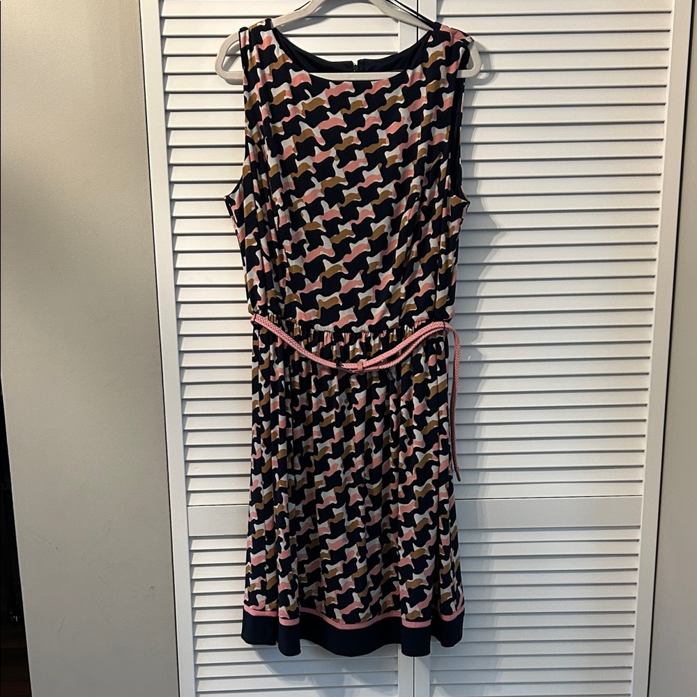 Jessica Howard Multicolor Geometric Midi Dress
